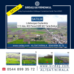 Sırdaş Gayrimenkulden Lüleburgaz Ceylanköyde Satılık Tarla 689M2 CEYALNKÖY 112 ADA, 402 PARSEL, LÜLEBURGAZ