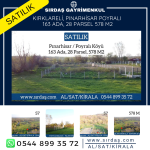 Sırdaş Gayrimenkul den Satılık 578 M2 Tarla PINARHİSAR, POYRALI KÖYÜ 163 ADA 28 PARSEl
