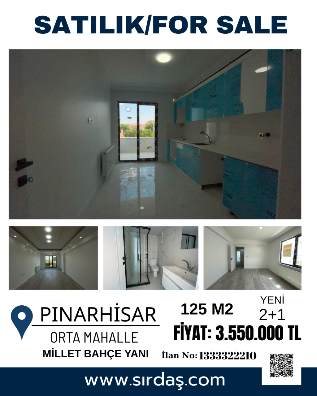 MİLLETBAHÇE YANI ARAKAT DAİRE GENİŞ BALKONLU ŞIK AYDINLATMALI