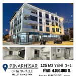 Pınarhisar'da Satılık 3+1 Yeni, Geniş ve Ferah Daire