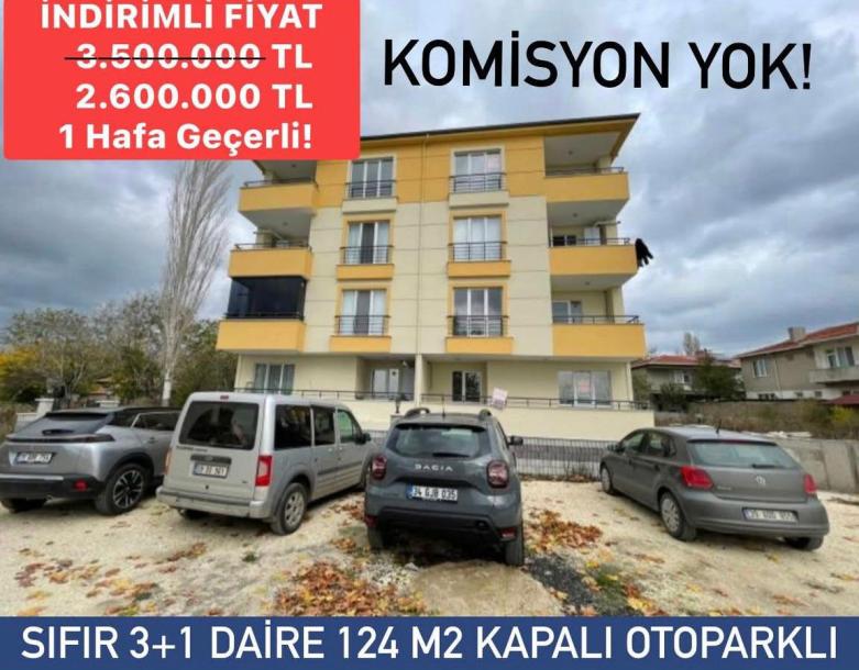 SATILIK SIFIR FIRSAT DAİRE 124 M2 3+1 KAPALI BALKONLU FİYAT 1 HAFTA GEÇERLİ KOMİSYON YOK İLK GELEN ALIR!-1